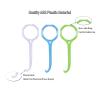 Aligner Remover Tool and Dental Elastic Rubber Bands Placers for Braces, HRASY Oral Care Accessories, 12 Pieces, Blue&White view 3