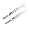 2pcs Stainless Steel Tweezers All-Purpose Forceps Professional Tweezers Tongs and Comfortable Ridged Handle Feeding Straight Tweezer for Aquatic Pets or Corals Crafting Cooking Repairing view 1