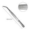 2pcs Stainless Steel Tweezers All-Purpose Forceps Professional Tweezers Tongs and Comfortable Ridged Handle Feeding Straight Tweezer for Aquatic Pets or Corals Crafting Cooking Repairing view 2