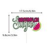 Watermelon Sugar cake topper, Summer Tutti Frutti Birthday Cake Decor, Happy Birthday Hawaiian Kids Party Decorations view 2