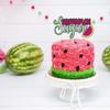 Watermelon Sugar cake topper, Summer Tutti Frutti Birthday Cake Decor, Happy Birthday Hawaiian Kids Party Decorations view 3
