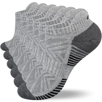 Lapulas Ankle Socks Thick Cushioned Trainer Mens Sports Cotton Running Women Low Cut Breathable Athletic Sock (6 Pairs)