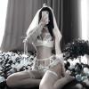 2021 latest Sexy cosplay Bikini lace wedding dress Bride uniform for sex women Erotic lingerie suit maid costume cute outfit view 1