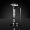 1PC Silver Stainless Steel Razor Holder Stand Brush Shaving Holder Safety Men's Shaving Razor Brush Stand with Non-slip Base view 2