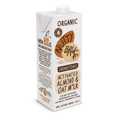 Nutty Bruce Organic Unsweetened Activated Almond & Oat M1lk, 1 Litre