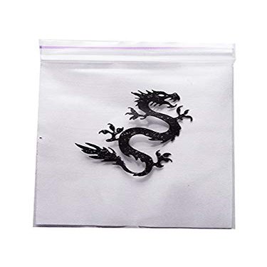 100 Resealable Baggies - Dragon Design 4cm x 4cm