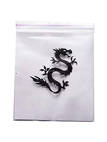 100 Resealable Baggies - Dragon Design 8cm x 10cm
