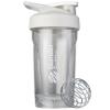 BlenderBottle Strada Shaker Cup, Wire Mixball For Protein Shakes and Pre Workout, 710ml, White view 1