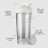 BlenderBottle Strada Shaker Cup, Wire Mixball For Protein Shakes and Pre Workout, 710ml, White view 3