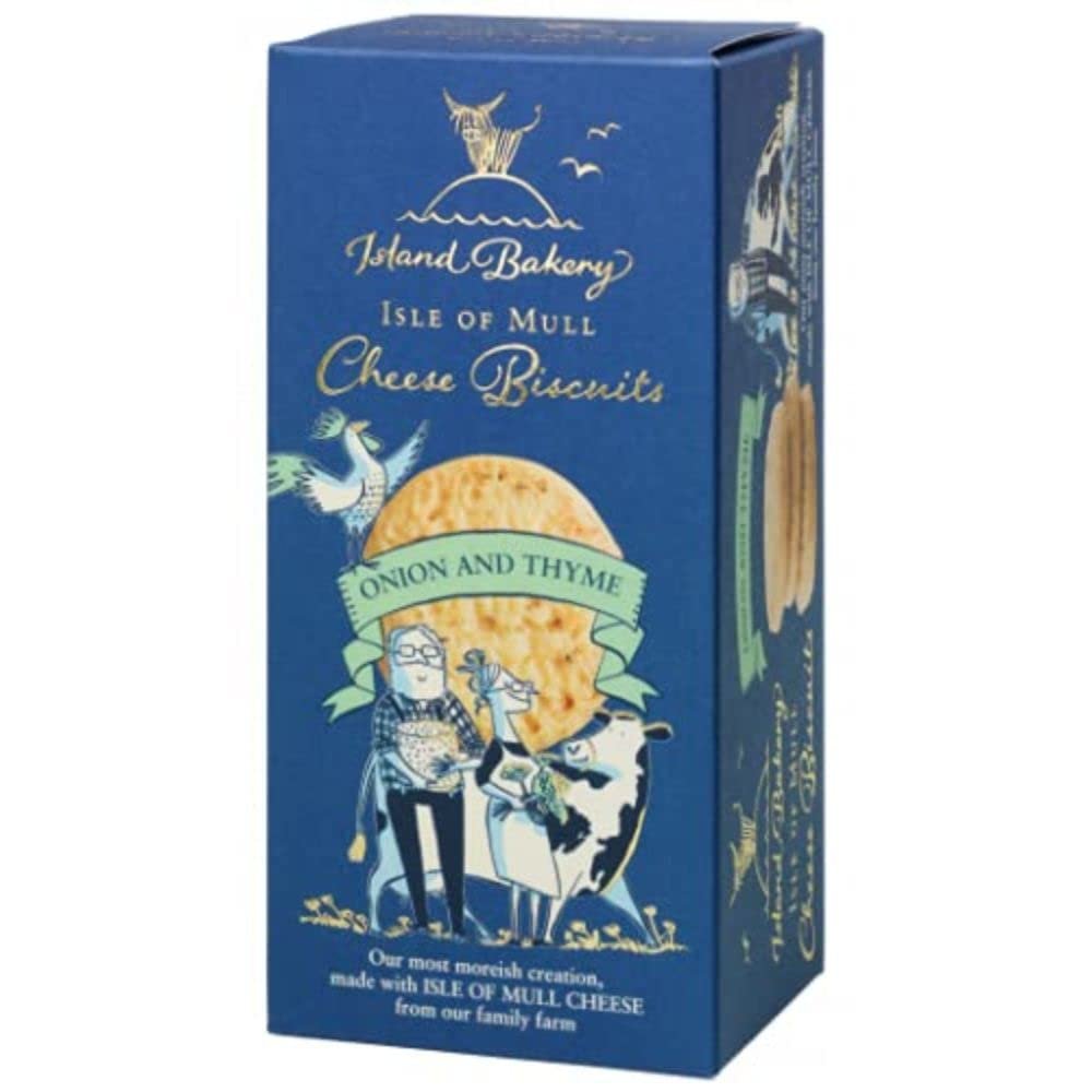 Island Bakery Isle of Mull Onion & Thyme Cheese Biscuits, 100 g