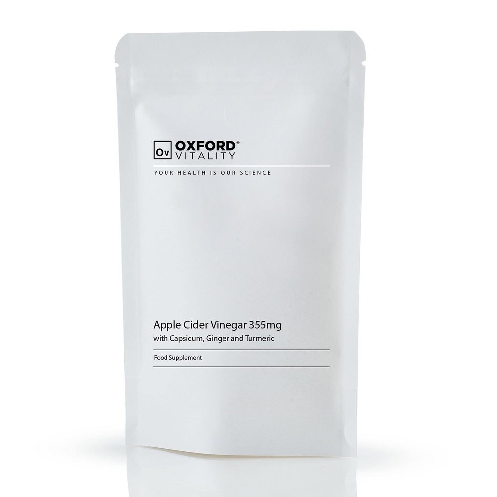 Apple Cider Vinegar 355mg Capsules: With Capsicum, Ginger & Turmeric (365)