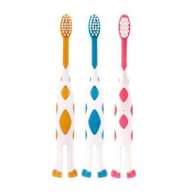 Childrens Toddler Toothbrushes Soft Bristles Kids Manual Toothbrush for Boys Girls Kids 2-5 Years 3 Pack