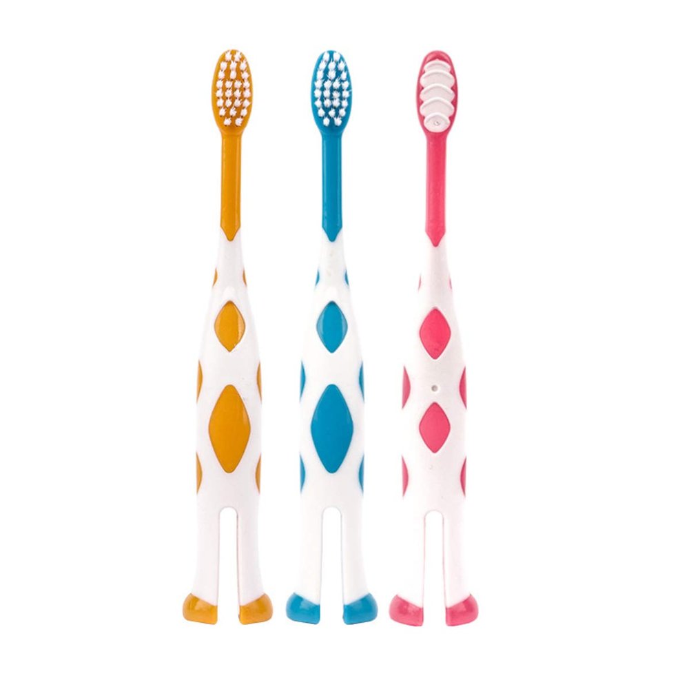 Childrens Toddler Toothbrushes Soft Bristles Kids Manual Toothbrush for Boys Girls Kids 2-5 Years 3 Pack