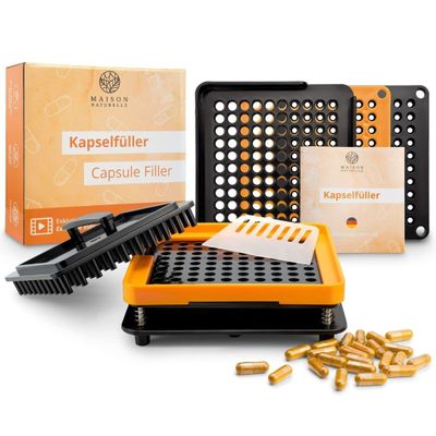 MAISON NATURELLE Capsule filling machine Size 00 with detailed instructions capsules machine capsule filler encapsulation kit capsule maker capsules filling machine capsule machine size 00
