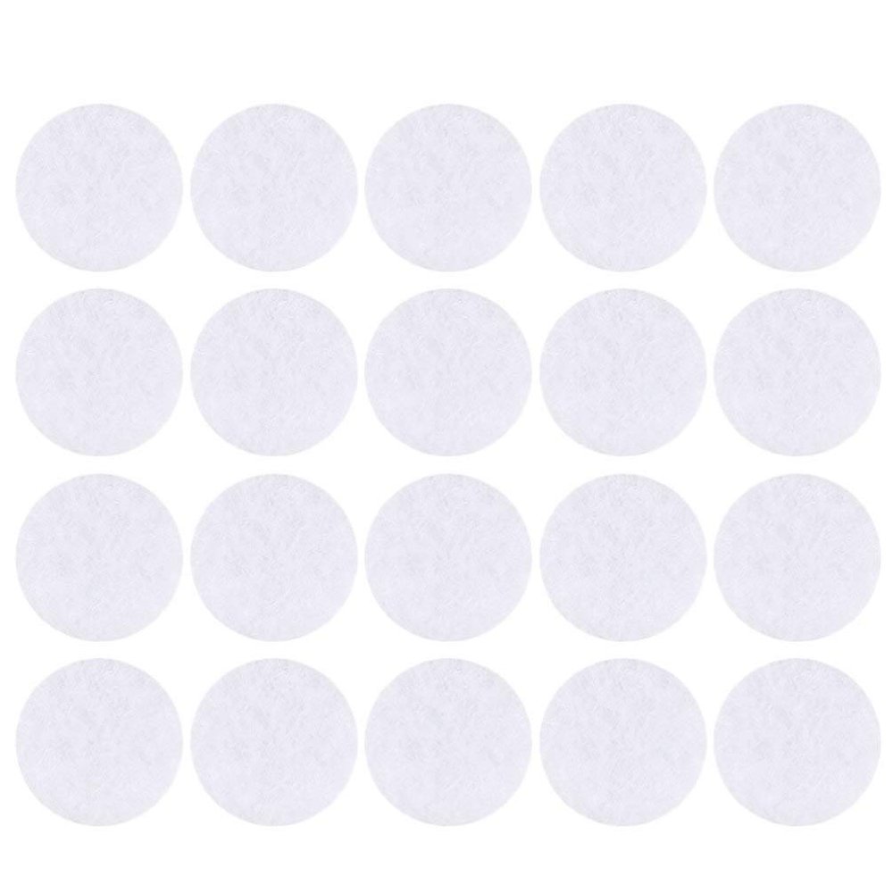 Minkissy Shark Filter Replacement 2 Packs of 100pcs Facial Cotton Filters for Vacuum Beauty Supplies White
