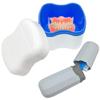 Denture Case Kit - 2 Bath Cups, 2 Brushes & 2 Portable Toothbrush Boxes, Retainer Bath With Lid, Cleaning Boxes, Travel Toothbrush Kit view 2