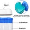 Denture Case Kit - 2 Bath Cups, 2 Brushes & 2 Portable Toothbrush Boxes, Retainer Bath With Lid, Cleaning Boxes, Travel Toothbrush Kit view 3