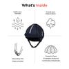 Ribcap Hardy Medical Helmet | Navy Blue | Large (59-61 cm) | Protective Medical Helmet for Adults | Padded Hat for Elderly Falls | Epilepsy Seizure Hat | Fashionable & No Stigma view 4