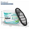 EPISENT Moisture Absorber Dehumidifier 10 Pack 500ml Tubs Disposable Damp Absorber & Condensation Remover for Wardrobe, Bathroom, Cupboard, Car and Caravan view 4