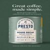 Presto House Decaf Instant Coffee 500g | Great Tasting Freeze Dried Coffee | Light Nutty Roast | Milk Chocolate and Almond | 100% Robusta | 275 Cups view 3