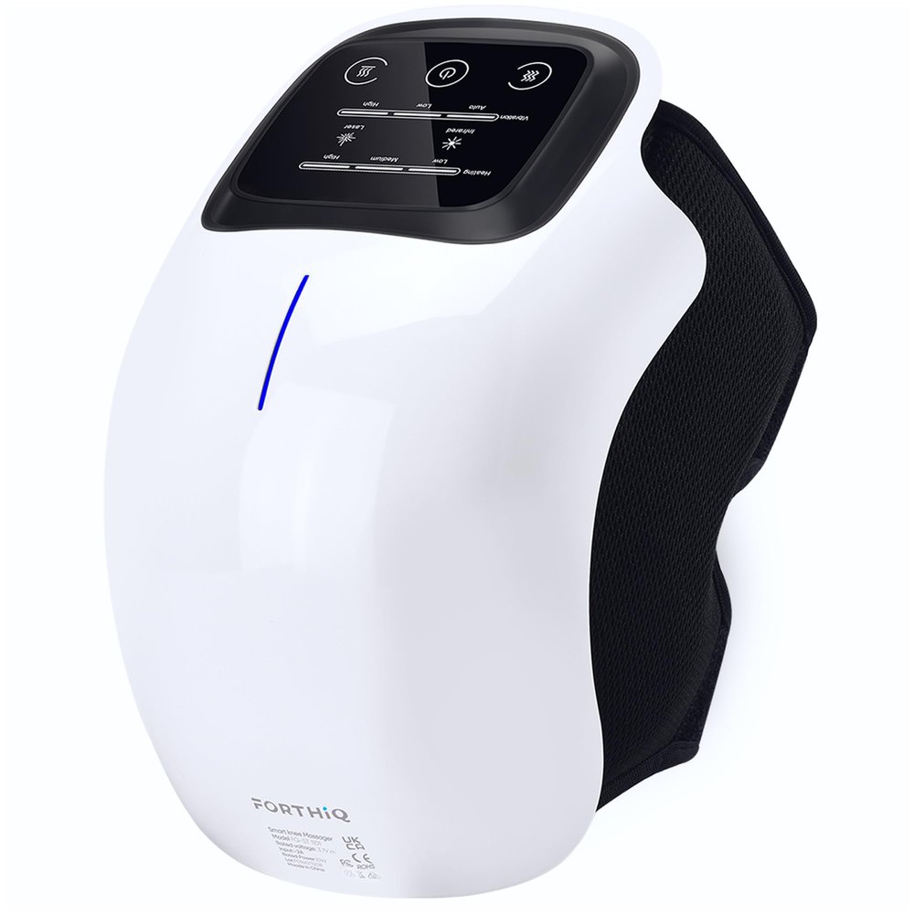 FORTHiQ Knee Massager Smart with Heat, Red Light and Massage Therapy, 3-in-1 Cordless, Gifts for Grandma & Grandpa, 2026 Updated Edition