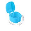 EXCEART 2pcs Storage Box Non-Toxic Odorless Case for Fake Teeth Retainers Durable Convenient Design for Travel White Light Blue view 3