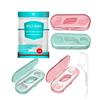 Holy Rose Dental Floss Picks with Portable Case 4 Box,Bagged Flosser Toothpick with Adult Floss Sticks 140 Count,Best Tool for Cleaning Teeth and Oral Care, Home or Travel (Green Pink) view 1