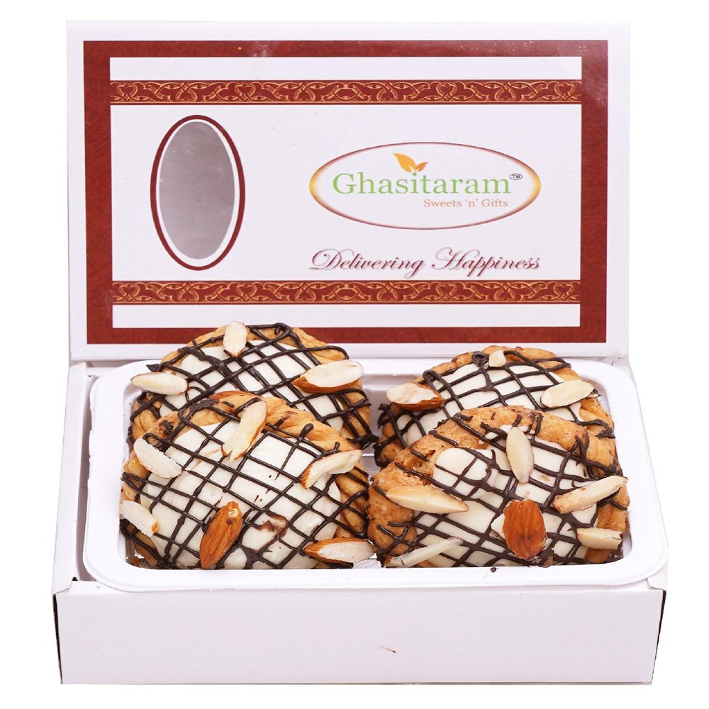 Ghasitaram Gift Holi Sweets, Holi Gifts, Holi Hamper Chocolate Filled Chandrakala 200 GMS |Gift for Diwali,Holi,Rakhi,Valentine,Christmas,Birthday,Anniversary,Her,Him|