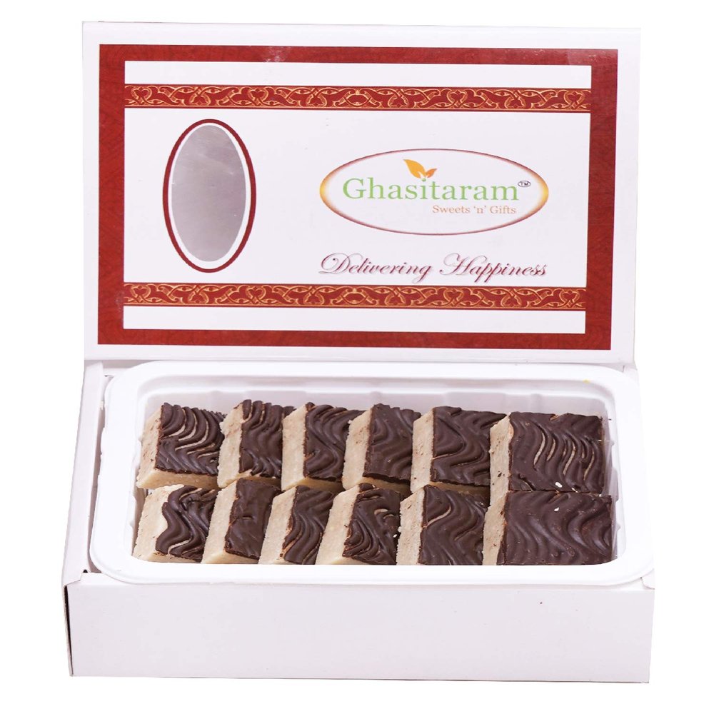 Ghasitaram Gifts Diwali Gifts - Chocolate Coated Kaju Katlis 200 GMS |Diwali,Holi,Rakhi,Valentine,Christmas,Birthday,Anniversary,Gift for Her,Him,Mothers Day,Fathers Day|