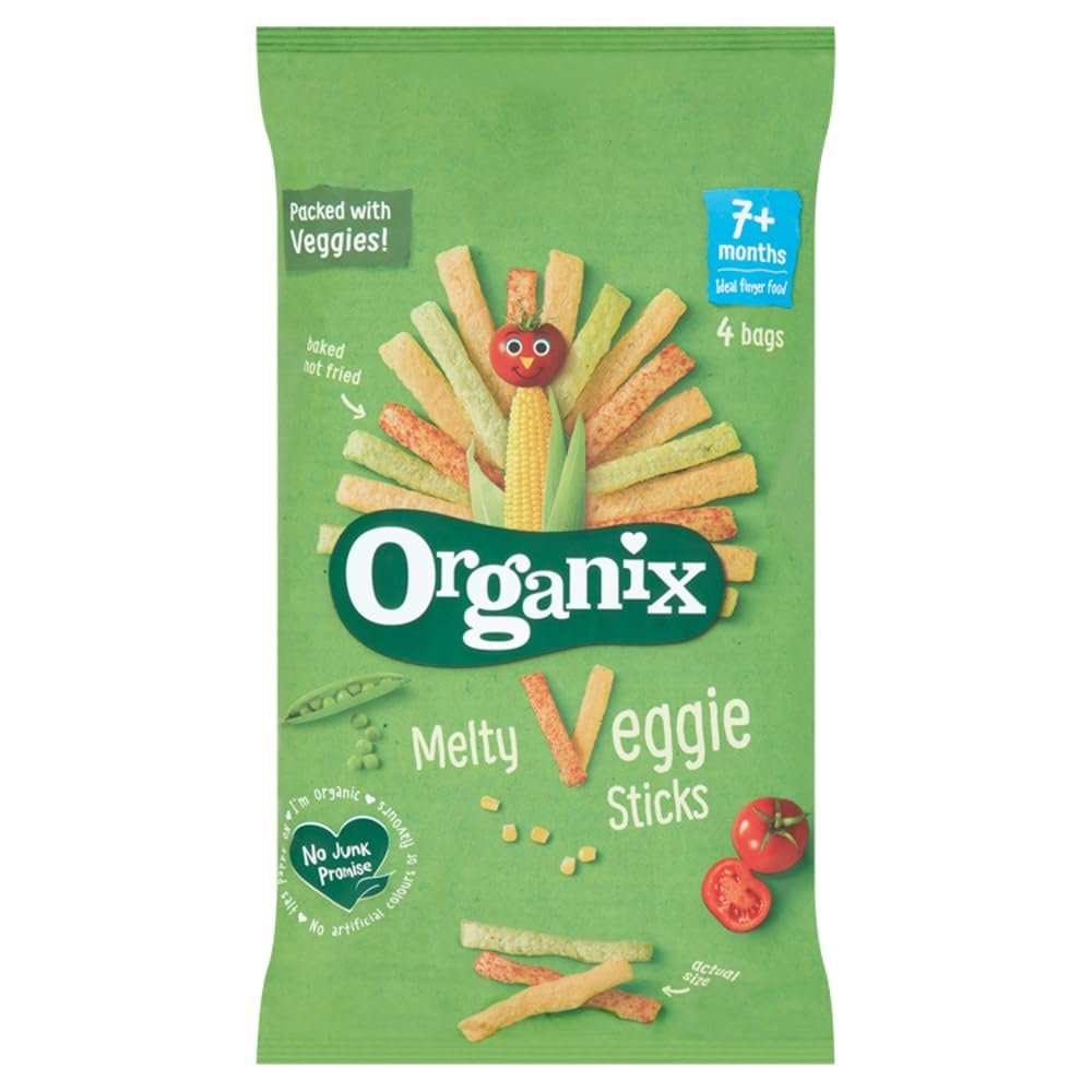 Organix Melty Veggie Sticks Multipack, 4 x 18 g