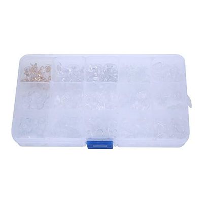 300pcs, Silicone Nose Pads for Eyeglasses, 15 Different Styles, Screw on Glasses Soft Accessories Repair Tool