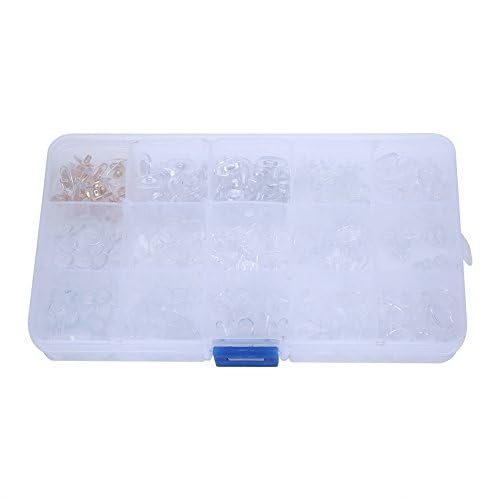 300pcs, Silicone Nose Pads for Eyeglasses, 15 Different Styles, Screw on Glasses Soft Accessories Repair Tool