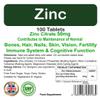 Zinc Tablets 50mg | Immune Function, Fertility, Healthy Bones, Vision, Hair, Nails and Skin | Easy to Swallow | Letterbox Friendly | One per Day |100 Pack by ProAid | Made in UK view 3