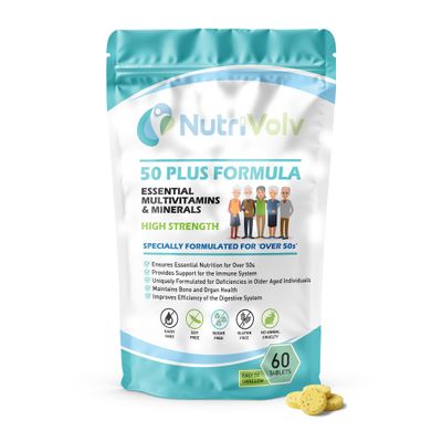 50 Plus Formula Essential Multivitamin & Minerals 50+ Supplement | 60 Tablets