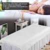 2pcs Beauty Salon Bed Sheets, Breathable Oil Resistant Waterproof SPA Massage Table Cover with a Hole, Beauty Salon Bed Sheets for Sauna Hotel Massage(White) view 3