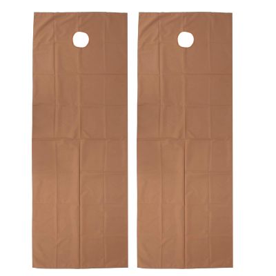 2pcs Beauty Salon Bed Sheets, Breathable Oil Resistant Waterproof SPA Massage Table Cover with a Hole, Beauty Salon Bed Sheets for Sauna Hotel Massage(Brown)