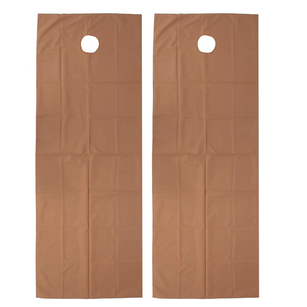 2pcs Beauty Salon Bed Sheets, Breathable Oil Resistant Waterproof SPA Massage Table Cover with a Hole, Beauty Salon Bed Sheets for Sauna Hotel Massage(Brown)