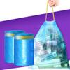 100 Pack Garbage Bags with Drawstring, Heavy Duty Refuse Sacks, Durable Trash Bags for Home and Kitchen, Blue, 45cmx50cm view 3
