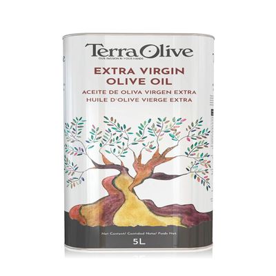 TERRAOLIVE - Extra Virgin Olive Oil, Olive Oil for Cooking, Olive Variety, Smooth Body, From Spain, Montes de Toledo, Canned - 5L