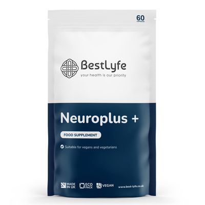 BestLyfe Neuroplus+ | 60 Vegan Caps | 13 Nootropic Ingredients | Brain Supplement and Function | Acetyl L Carnitine | Green Tea | Alpha Brain | Ginkgo Biloba | L-Theanine | Nootropics | Brainzyme
