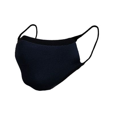 Sugar Reef Protective mask in antibacterial fabric - DARK BLUE - fashion accessory - elastic and comfortable - washable and reusable - unisex
