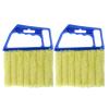 2 Pack 7 Finger Dusting Cleaner Tool, Mini Hand-held Blind Duster Brush Window Blinds Duster, Air Conditioner Dirt Duster Cleaner (Blue) view 1
