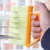 2 Pack 7 Finger Dusting Cleaner Tool, Mini Hand-held Blind Duster Brush Window Blinds Duster, Air Conditioner Dirt Duster Cleaner (Blue) view 2