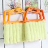 2 Pack 7 Finger Dusting Cleaner Tool, Mini Hand-held Blind Duster Brush Window Blinds Duster, Air Conditioner Dirt Duster Cleaner (Blue) view 3