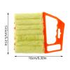 2 Pack 7 Finger Dusting Cleaner Tool, Mini Hand-held Blind Duster Brush Window Blinds Duster, Air Conditioner Dirt Duster Cleaner (Blue) view 4