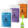 tearapy Men's Tea Pack - Luxury Wellness Loose Leaf Tea Gift Set for Men-Energy Tea, Wellbeing Herbal Tea blend, Sleeping Aid Men's Hamper Gift Idea+Tea Infuser Included view 1