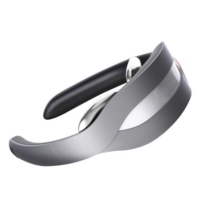0 Outdoor Smart Electric Neck Massager, Intelligent Neck and Shoulder Massager Magnetic Pulse Heated Fatigue Pain Relief Massager, Tens Pulse Massage, Portable and Fashionable Design,Gray