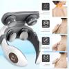 0 Outdoor Electric Neck Massager with Heat, Intelligent Machine for Muscle Pain Relief Portable Soothing Massages, U Shaped Design, Low Noise, Safe to Use, Lightweight and Elegant Design,Pink view 3