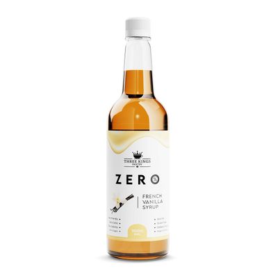 Three Kings Pantry Zero Calorie Syrups | Keto Friendly Coffee Syrup Sugar Free | Guilt Free indulgent flavouring (French Vanilla)
