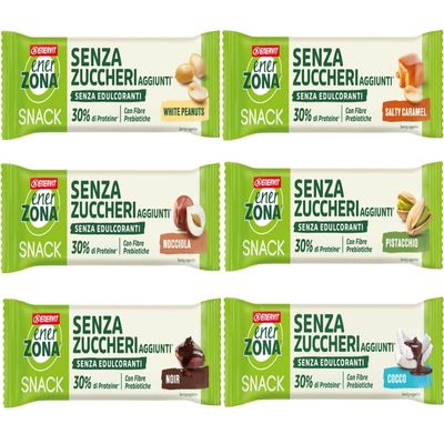 EnerZona Snack Balance Variety Pack 30 Bars 33g 10 Cookies + 10 Crunchy Choco + 10 Noir